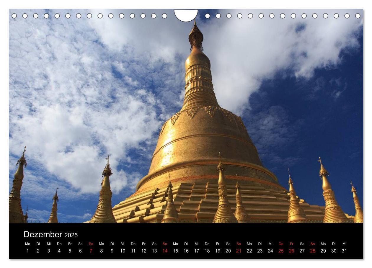 Bild: 9783435747221 | Myanmar 2025 (Wandkalender 2025 DIN A4 quer), CALVENDO Monatskalender