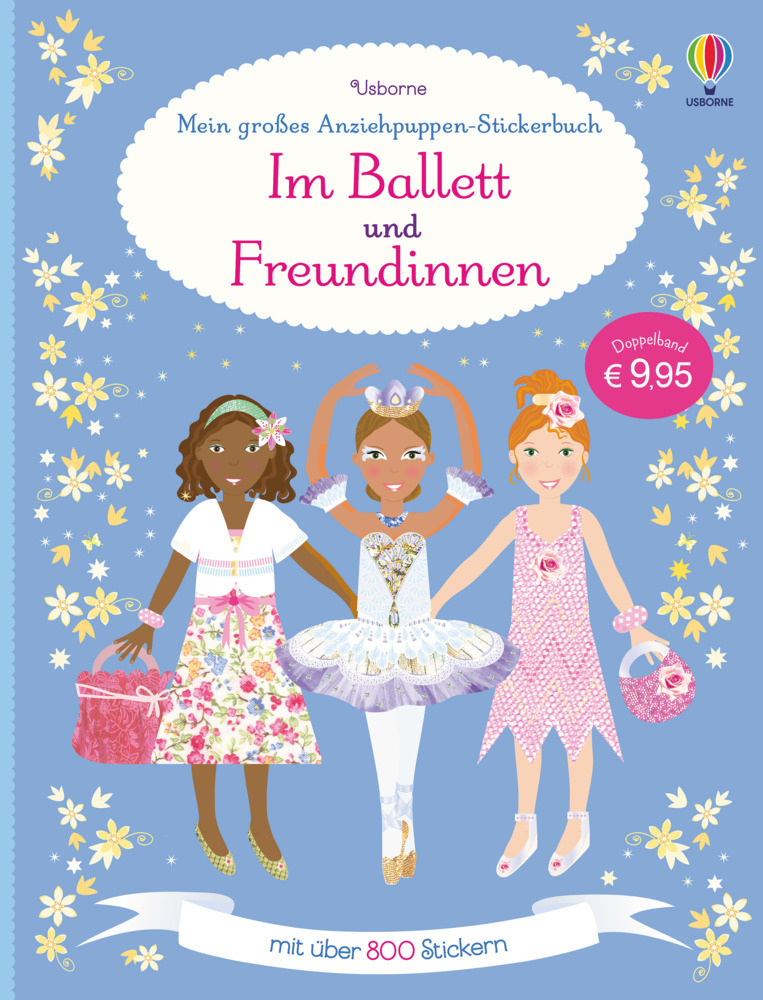 Cover: 9781782324065 | Mein großes Anziehpuppen-Stickerbuch: Im Ballett und Freundinnen