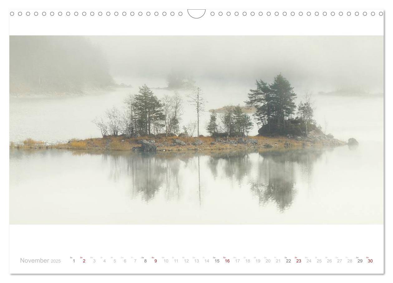 Bild: 9783435587766 | Unterwegs am Eibsee (Wandkalender 2025 DIN A3 quer), CALVENDO...