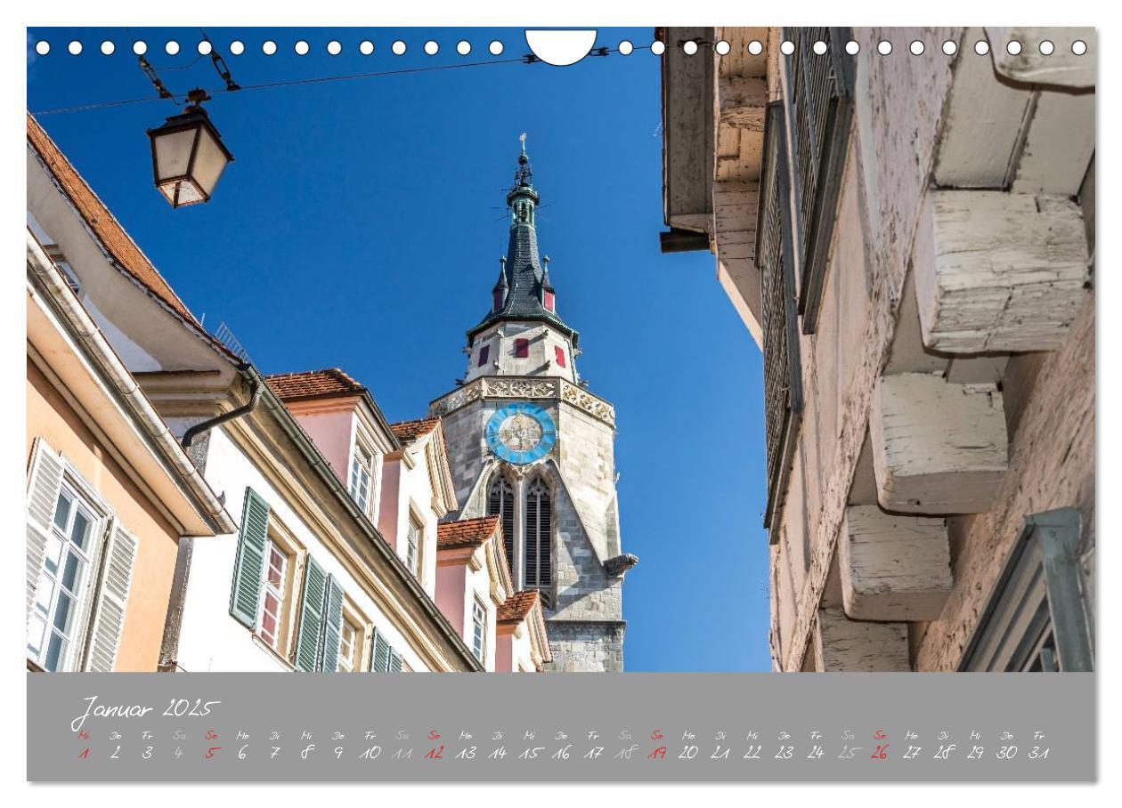 Bild: 9783435571796 | Zwölf Monate in Tübingen (Wandkalender 2025 DIN A4 quer), CALVENDO...