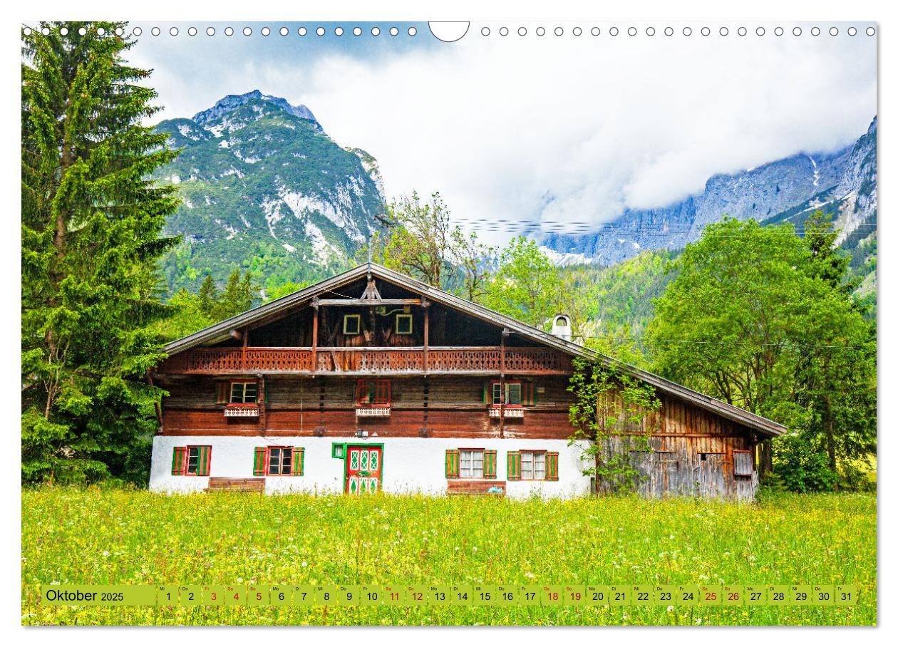 Bild: 9783457143605 | Historische Bauernhäuser im Tiroler Leutaschtal (Wandkalender 2025...