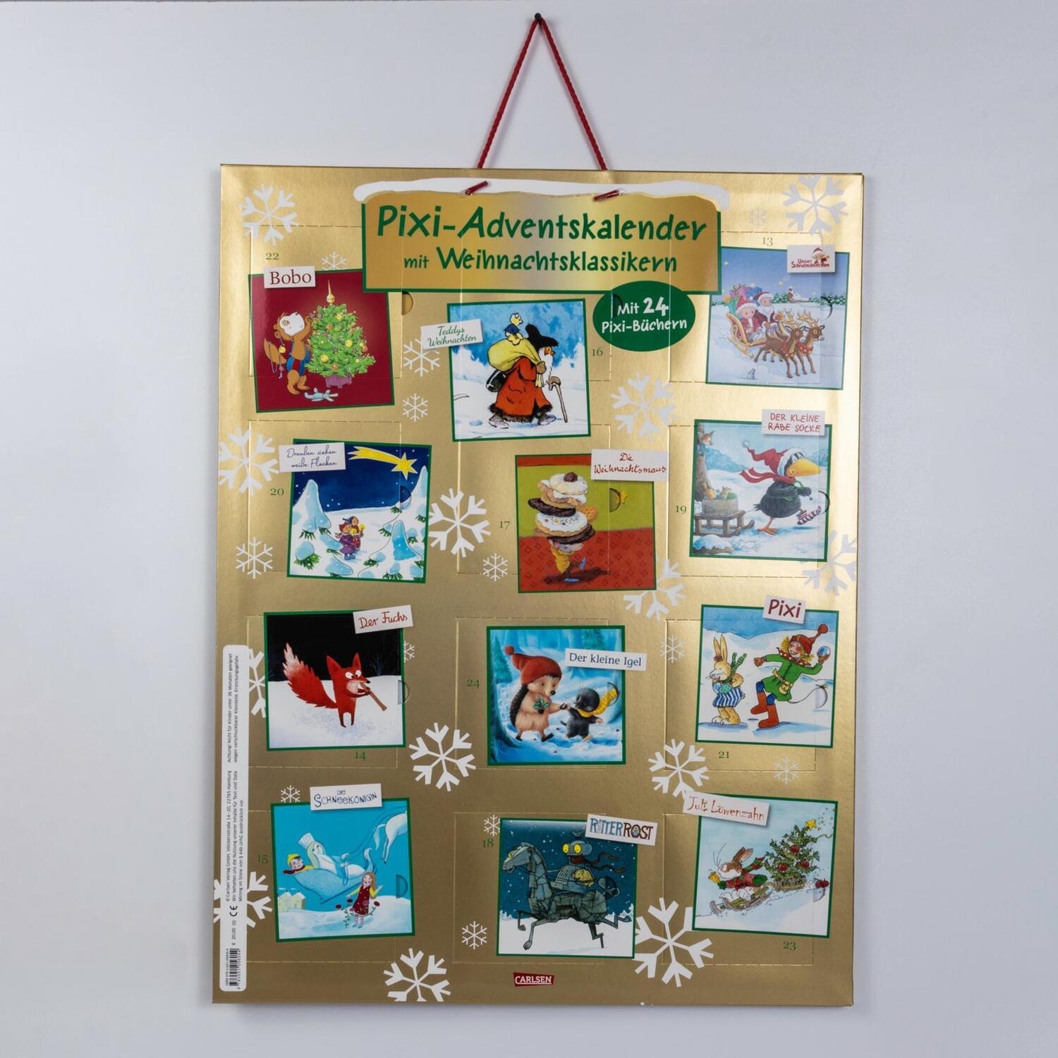 Bild: 9783551056054 | Pixi Adventskalender GOLD 2024 | Diverse | Box | 576 S. | Deutsch