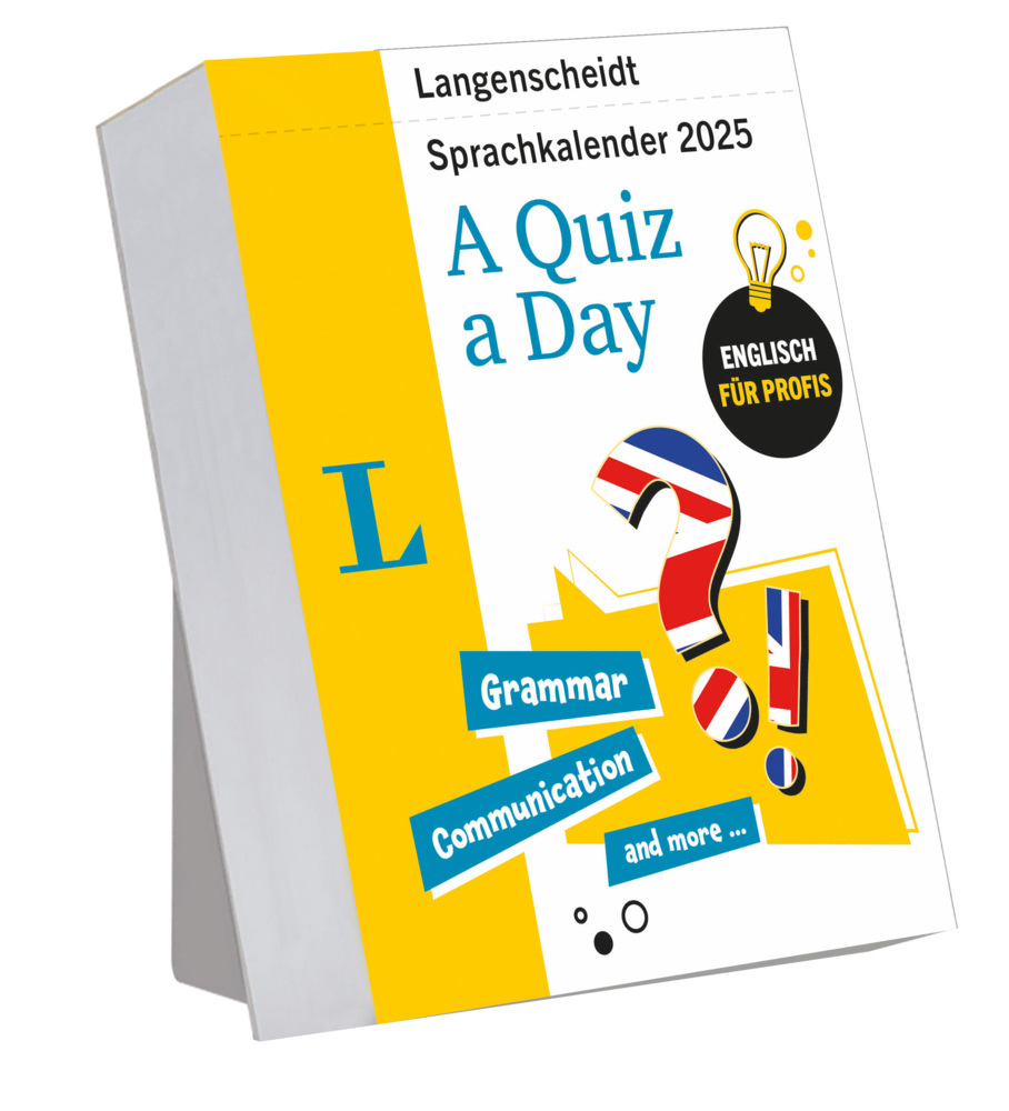 Cover: 9783125636217 | Langenscheidt Sprachkalender Englisch A Quiz a Day 2025 | Taschenbuch