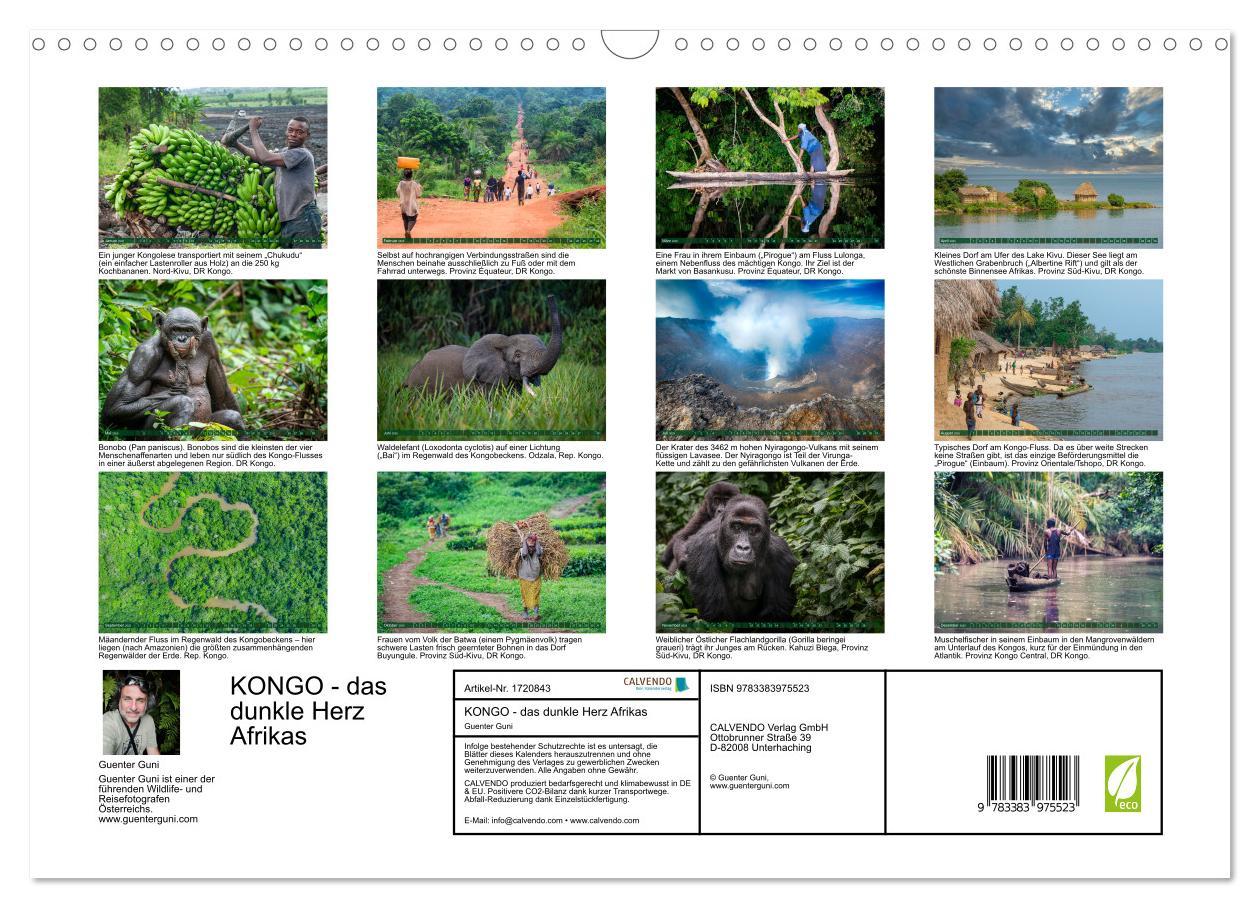 Bild: 9783383975523 | KONGO - das dunkle Herz Afrikas (Wandkalender 2025 DIN A3 quer),...