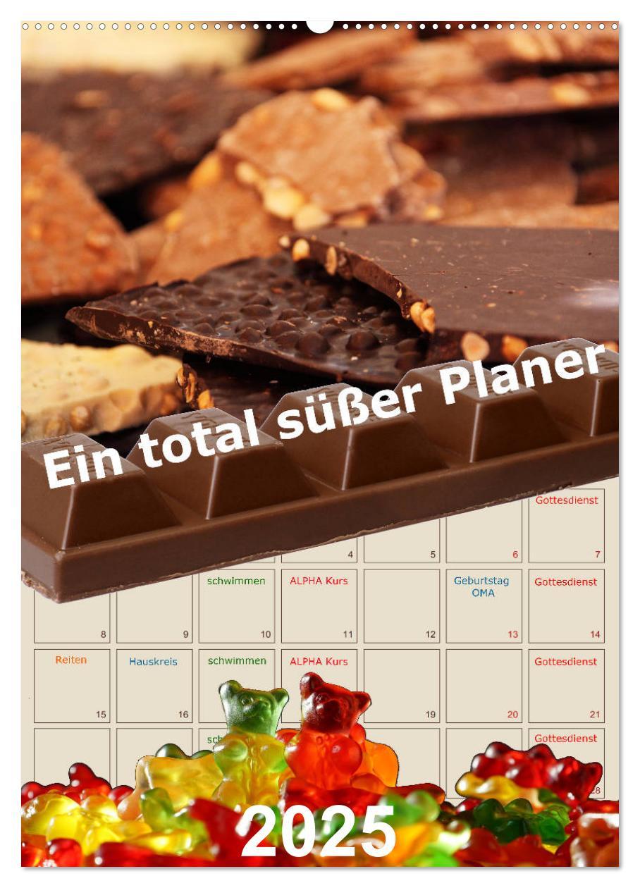 Cover: 9783435967124 | Ein total süßer Planer (Wandkalender 2025 DIN A2 hoch), CALVENDO...