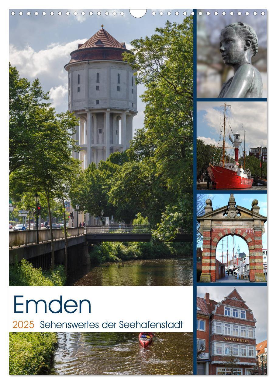 Cover: 9783457004494 | Emden - Sehenswertes der Seehafenstadt (Wandkalender 2025 DIN A3...