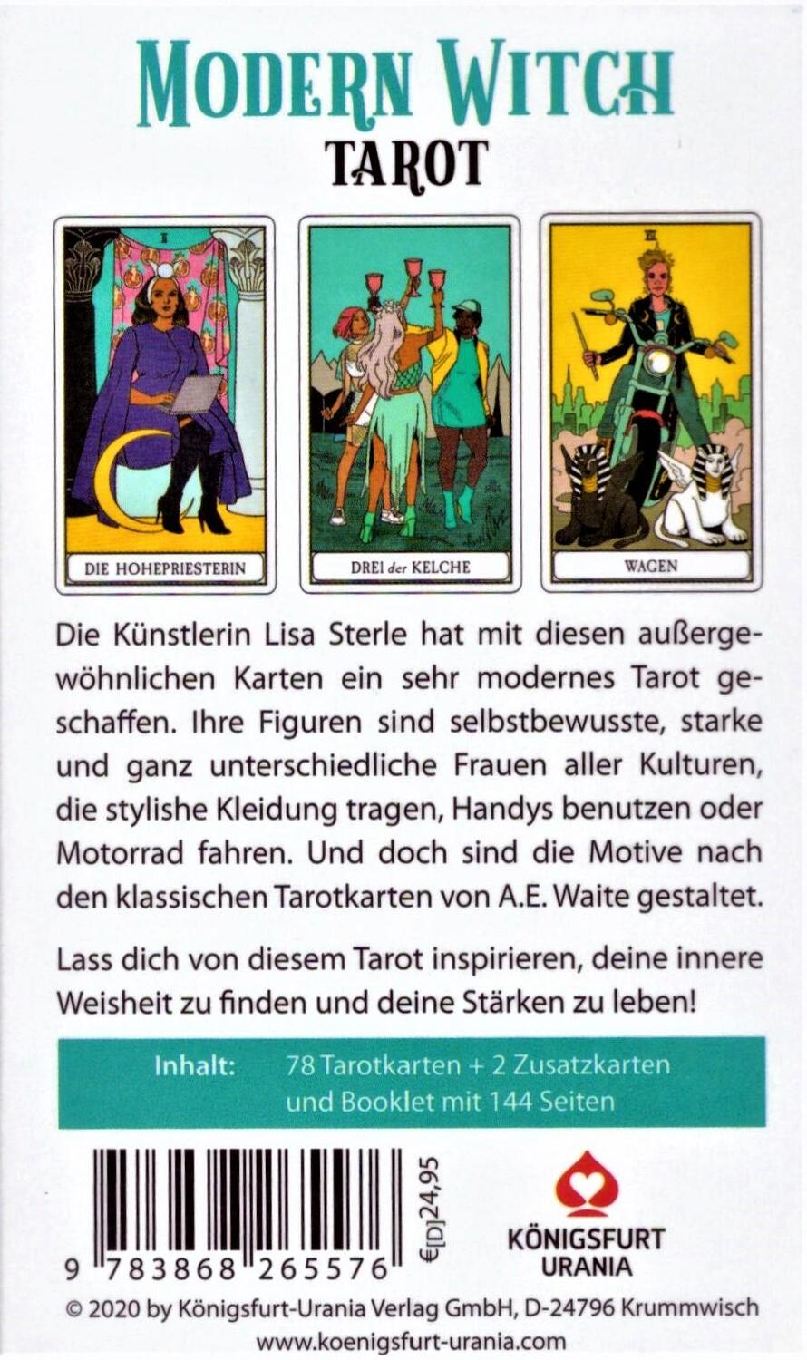 Rückseite: 9783868265576 | Modern Witch Tarot (Deutsch) | 78 Tarotkarten mit Anleitung | Sterle