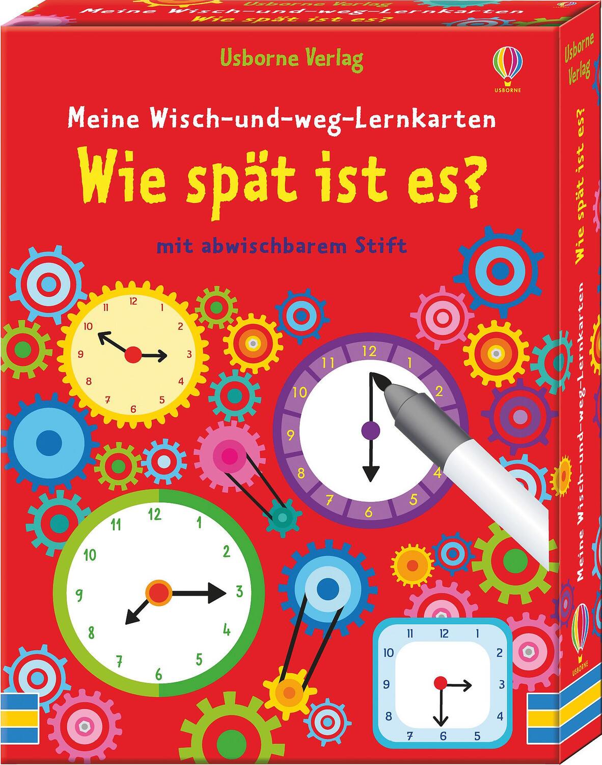 Cover: 9781789410907 | Meine Wisch-und-weg-Lernkarten: Wie spät ist es? | Kirsteen Robson