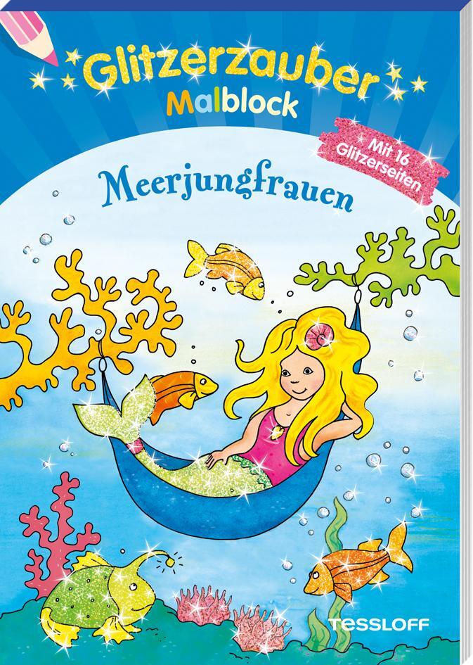 Cover: 9783788640279 | Glitzerzauber-Malblock Meerjungfrauen | Corina Beurenmeister | Buch