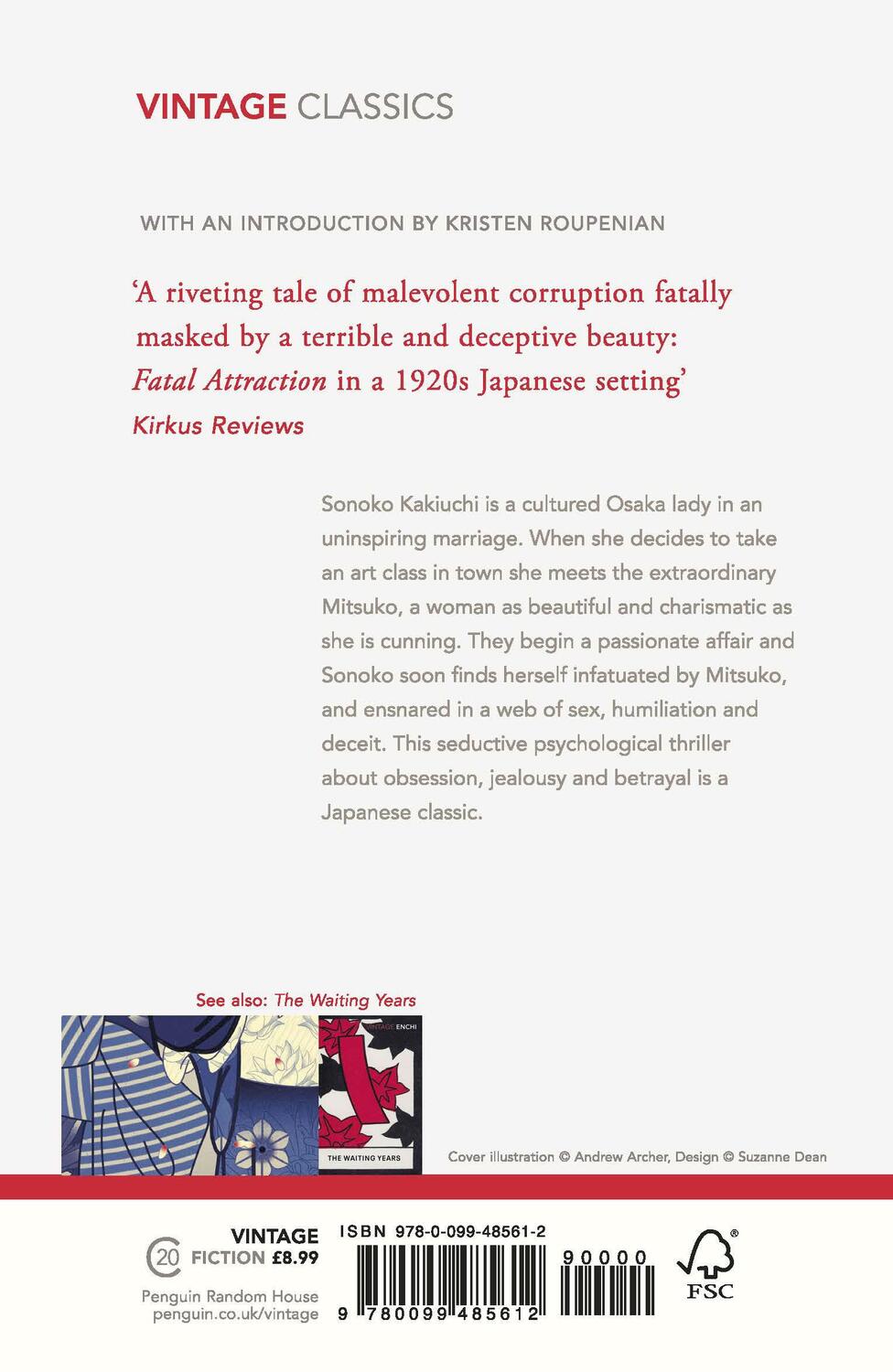 Rückseite: 9780099485612 | Quicksand | Junichiro Tanizaki | Taschenbuch | Englisch | 1994