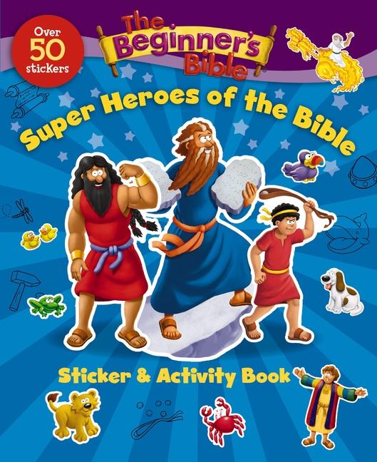 Cover: 9780310747512 | The Beginner's Bible Super Heroes of the Bible Sticker and Activity...