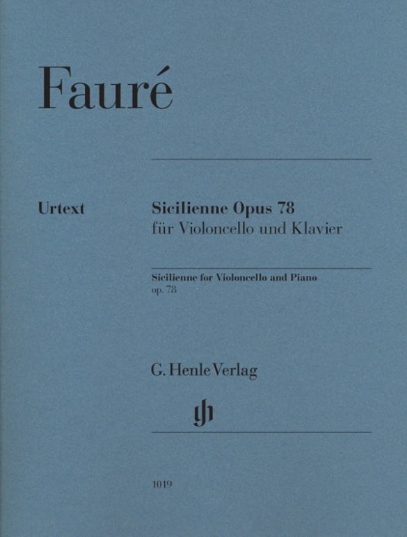 Cover: 9790201810195 | Sicilienne Op.78 | Sicilienne for Violoncello and Piano op. 78 | Buch