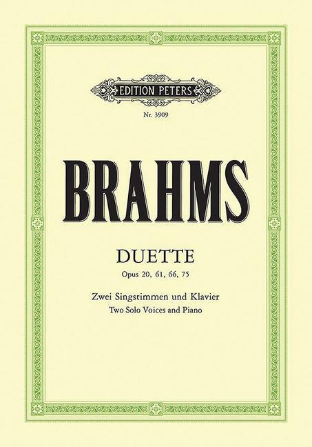 Cover: 9790014019501 | Duette op. 20, 61, 66, 75 | Johannes Brahms | Broschüre | Einzelstimme