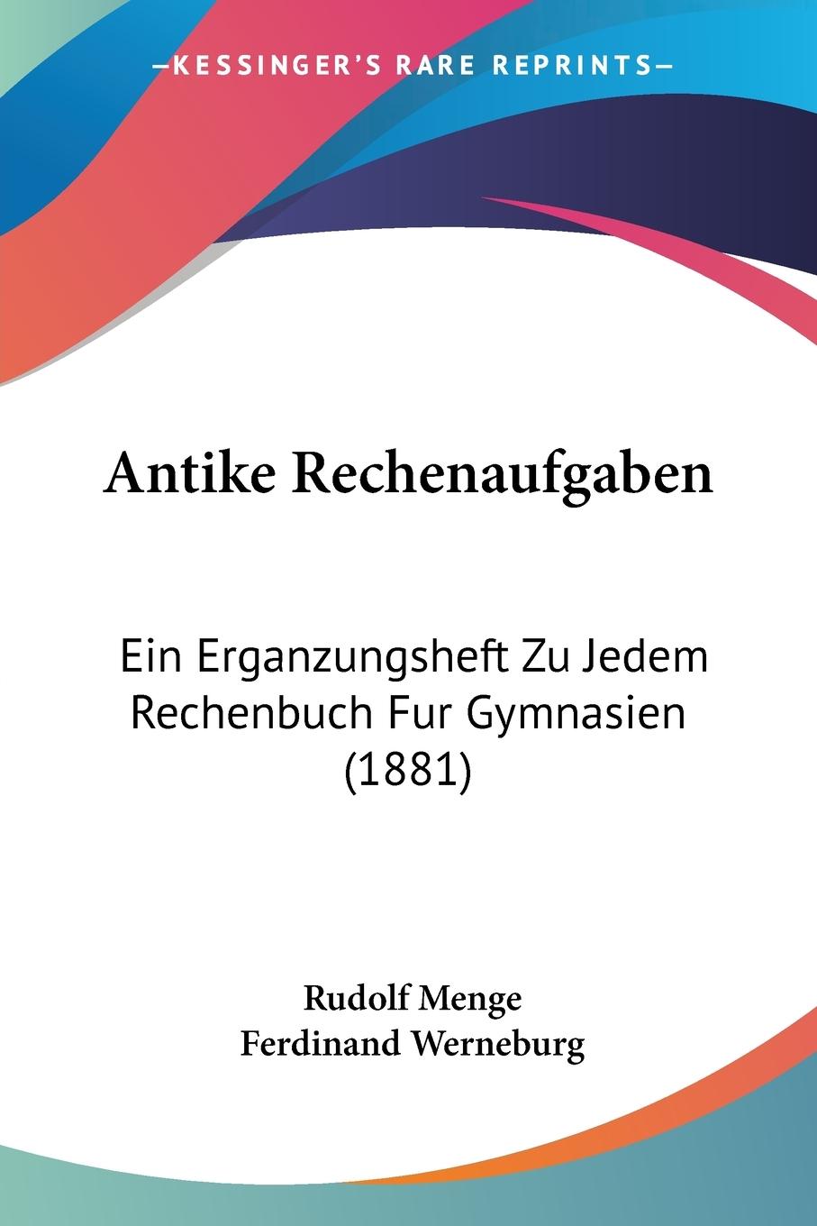 Cover: 9781104013783 | Antike Rechenaufgaben | Rudolf Menge (u. a.) | Taschenbuch | Englisch