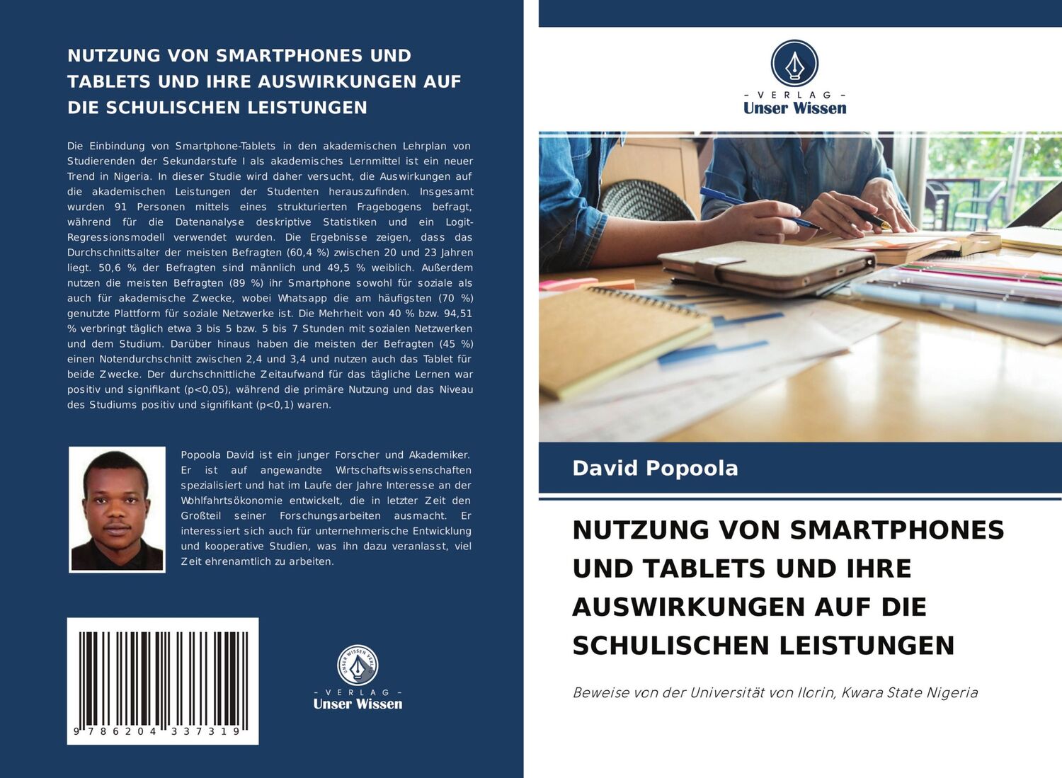 Cover: 9786204337319 | NUTZUNG VON SMARTPHONES UND TABLETS UND IHRE AUSWIRKUNGEN AUF DIE...