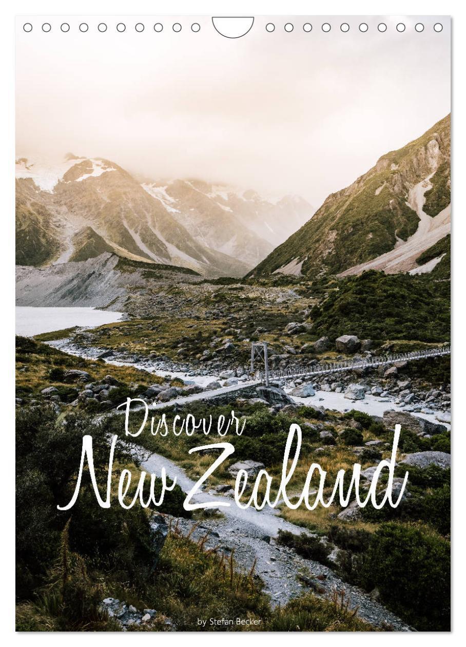 Cover: 9781325859214 | Discover New Zealand (Wall Calendar 2024 DIN A4 portrait), CALVENDO...