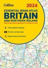Cover: 9780008597580 | 2024 Collins Essential Road Atlas Britain and Northern Ireland | Maps