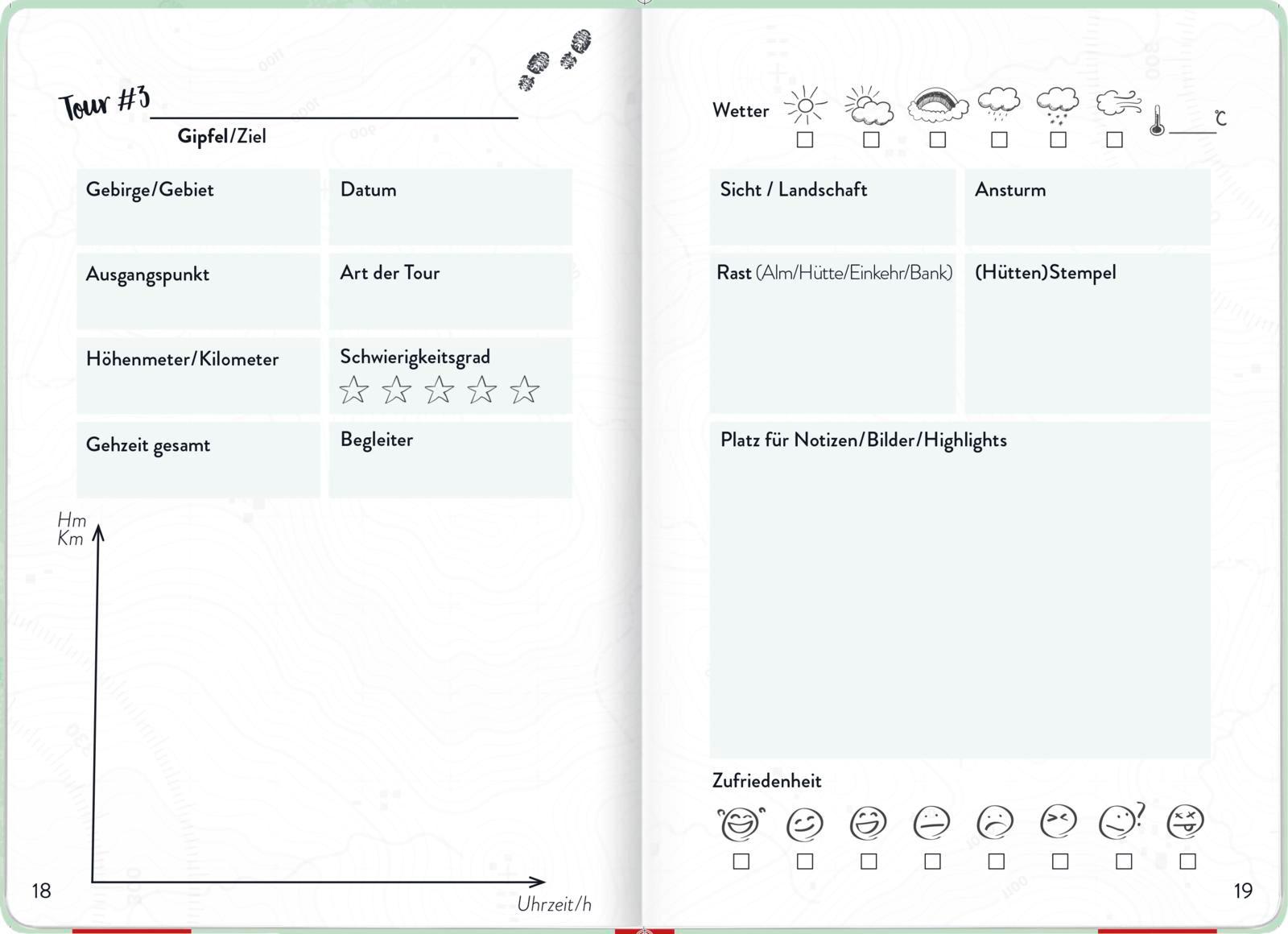 Bild: 4036442009932 | Wandertagebuch | Groh Verlag | Notizbuch | 96 S. | Deutsch | 2022