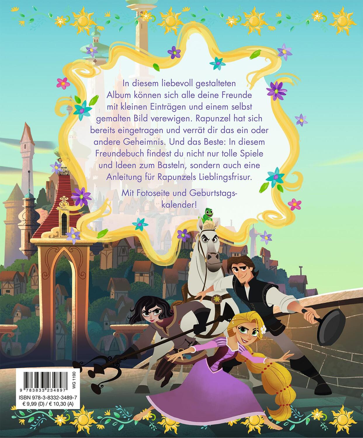 Rückseite: 9783833234897 | Disney Rapunzel: Meine Freunde | Freundebuch | Buch | 80 S. | Deutsch