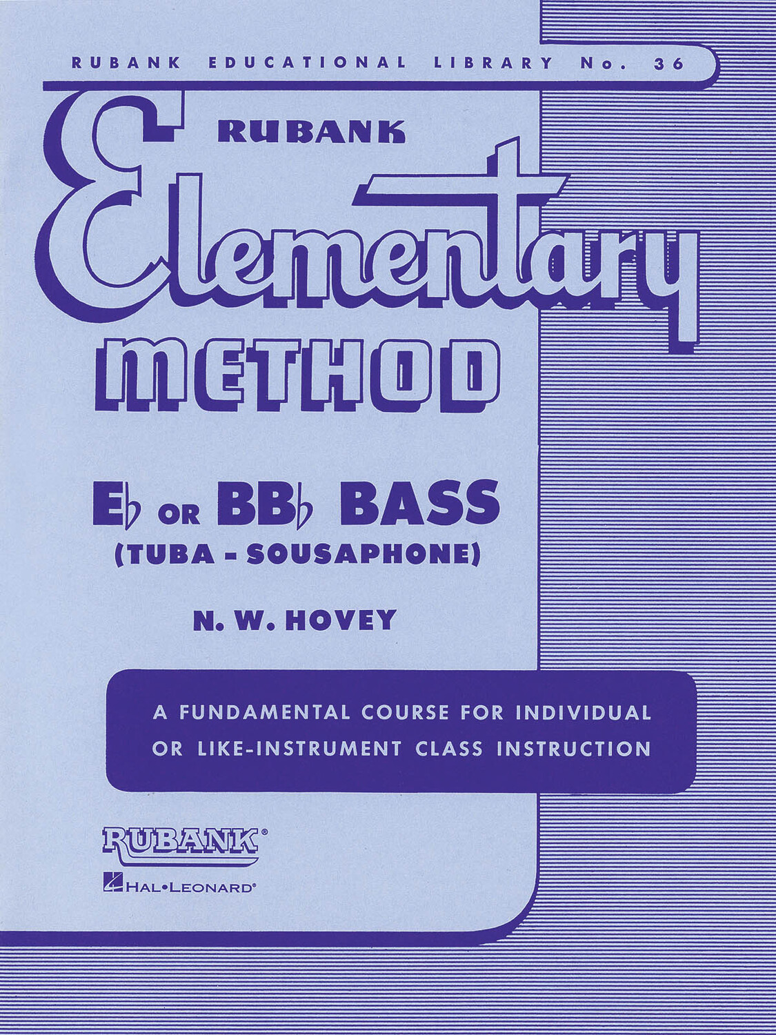 Cover: 73999700800 | Rubank Elementary Method - Bass/Tuba (B.C.) | Elementary Method | Buch