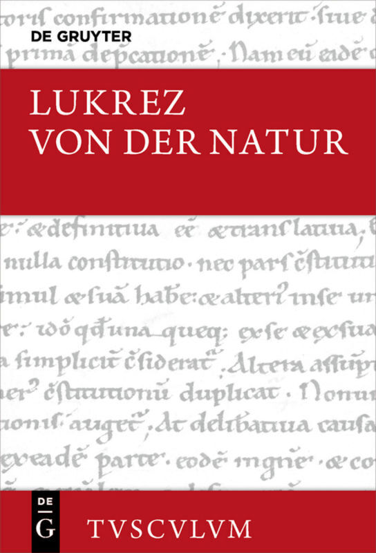 Cover: 9783050063928 | Von der Natur. De rerum natura | Lateinisch - deutsch | Lukrez | Buch