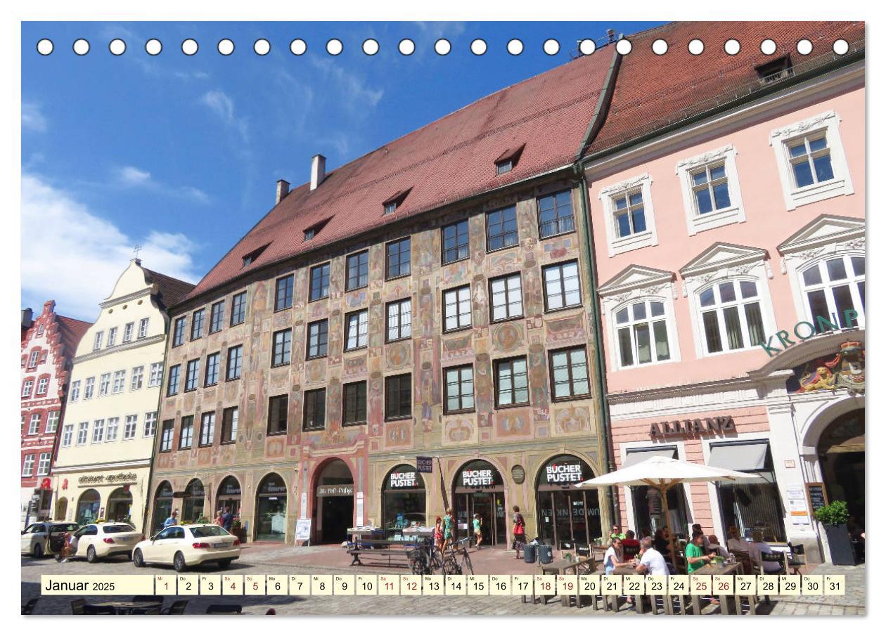 Bild: 9783435210787 | Unterwegs in Landshut (Tischkalender 2025 DIN A5 quer), CALVENDO...