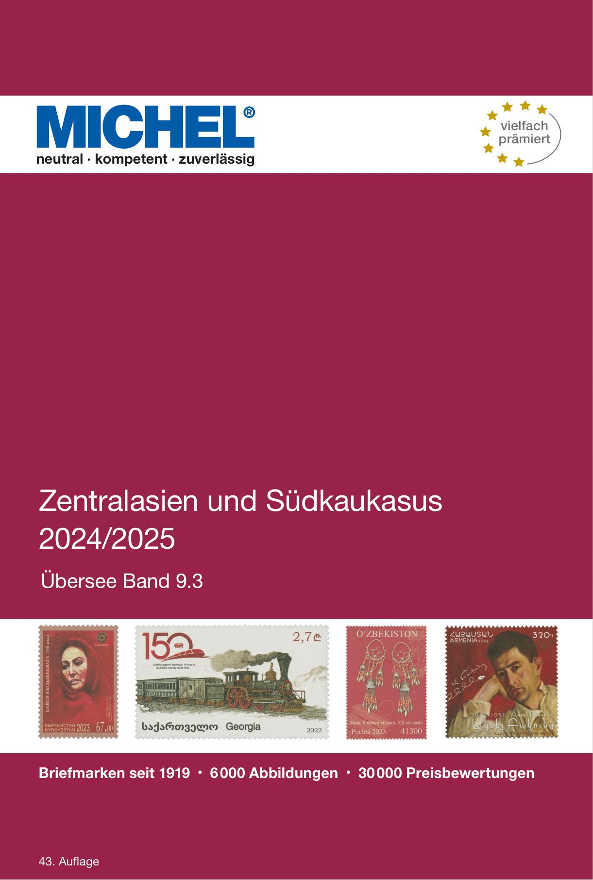 Cover: 9783954024988 | Zentralasien und Südkausasus 2024/2025 | Ü 9.3 | Michel-Redaktion