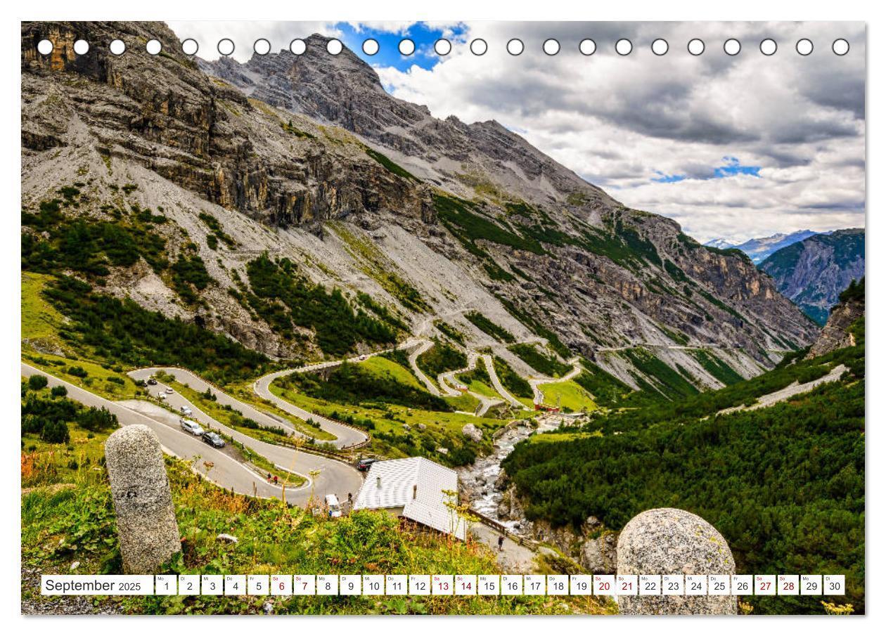 Bild: 9783435160099 | ALPENPÄSSE Österreich - Schweiz - Italien (Tischkalender 2025 DIN...