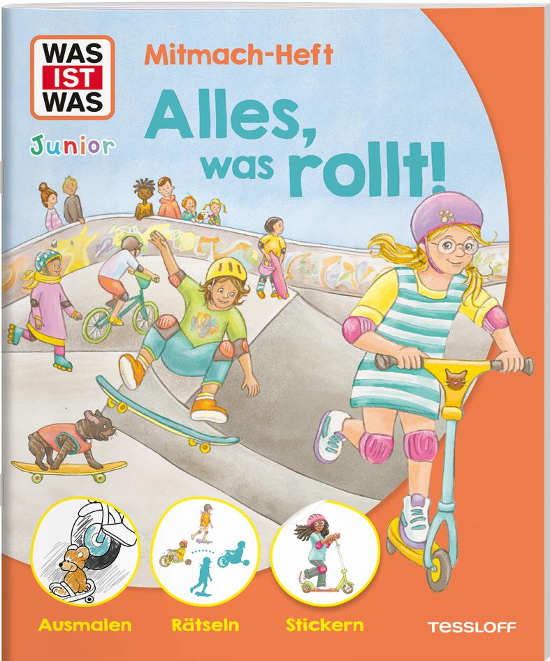 Cover: 9783788621780 | WAS IST WAS Junior Mitmach-Heft Alles, was rollt! | Lorena Lehnert