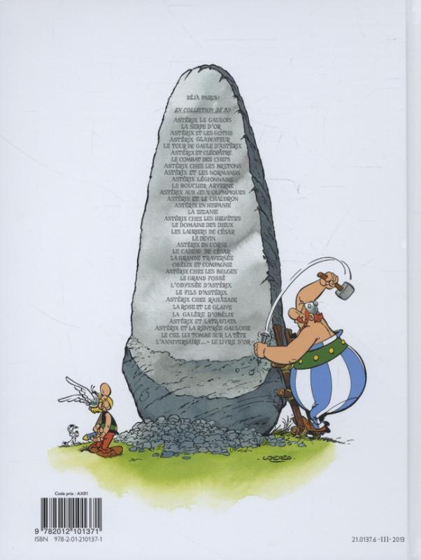 Rückseite: 9782012101371 | Asterix Französische Ausgabe. Le tour de Gaule d' Asterix....