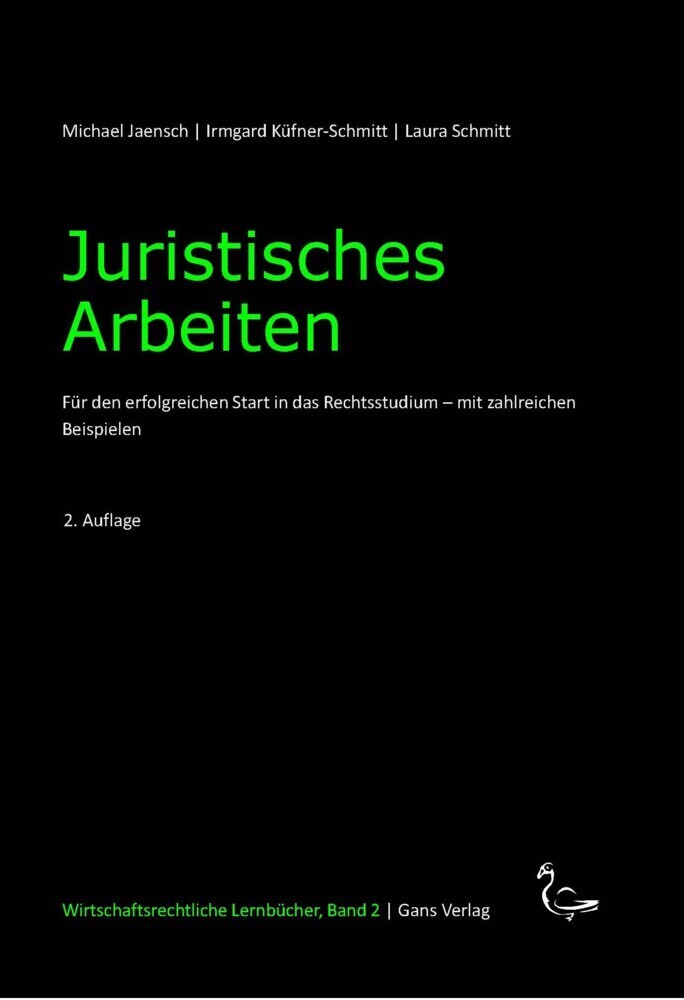 Cover: 9783946392118 | Juristisches Arbeiten | Michael Jaensch (u. a.) | Taschenbuch | 132 S.