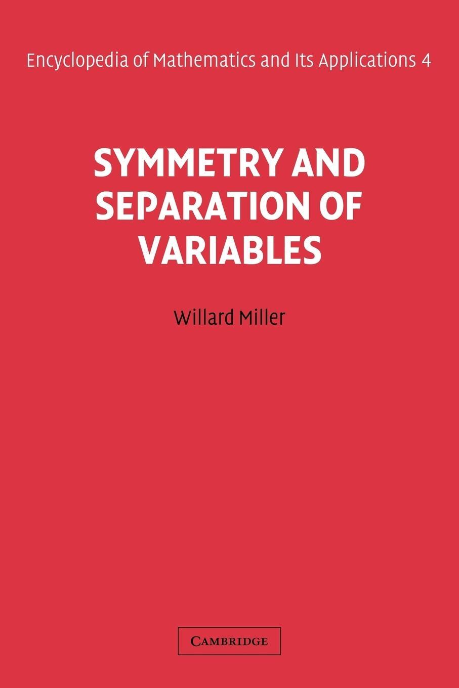 Cover: 9780521177399 | Symmetry and Separation of Variables | Willard Jr. Miller (u. a.)