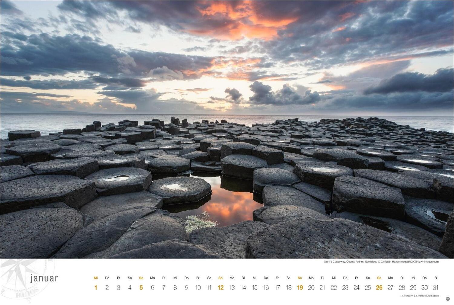 Bild: 9783756404889 | Irland Globetrotter Kalender 2025 - Von rauen Küsten und grünen Hügeln