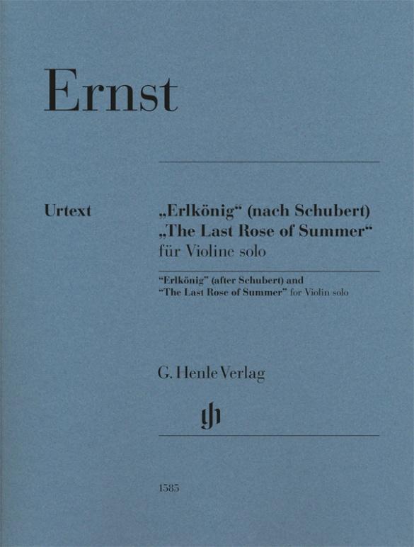 Cover: 9790201815855 | Ernst, Heinrich Wilhelm - "Erlkönig" (nach Schubert) und "The Last...