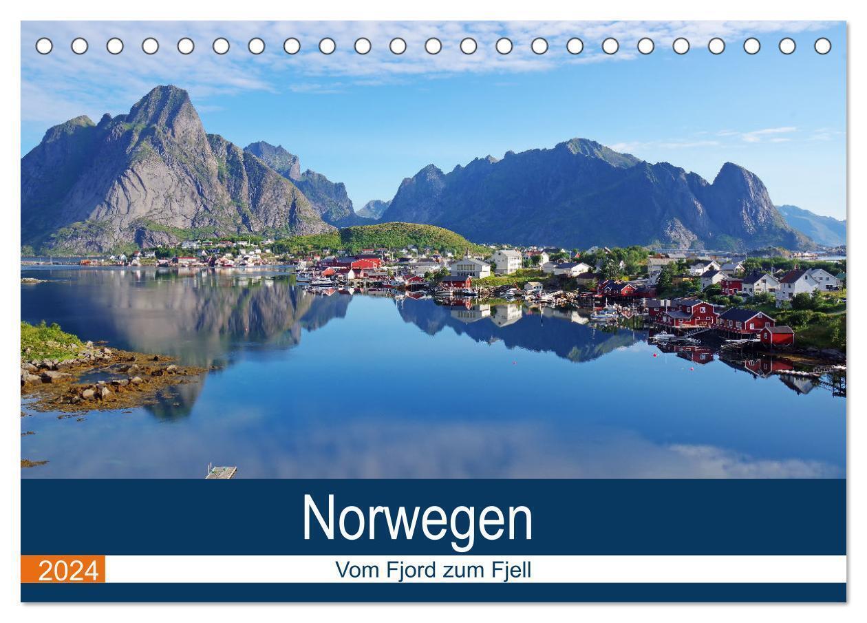 Cover: 9783383442834 | Norwegen 2024 - vom Fjord zum Fjell (Tischkalender 2024 DIN A5...