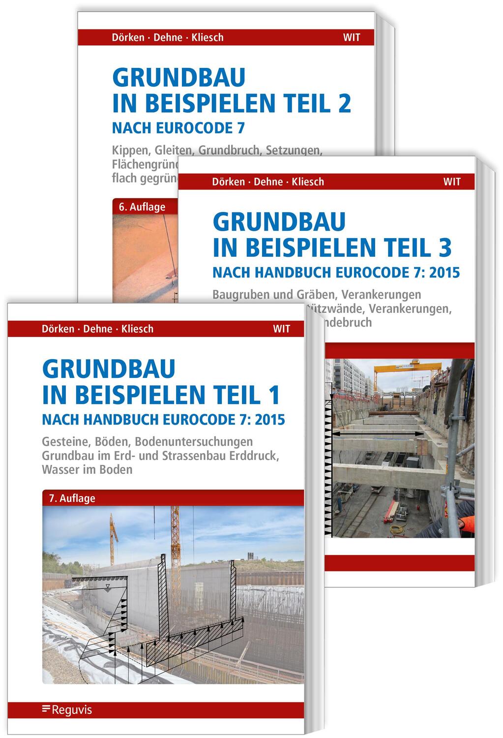 Cover: 9783846211397 | Grundbau in Beispielen nach Eurocode 7 - Teile 1 bis 3 | Taschenbuch