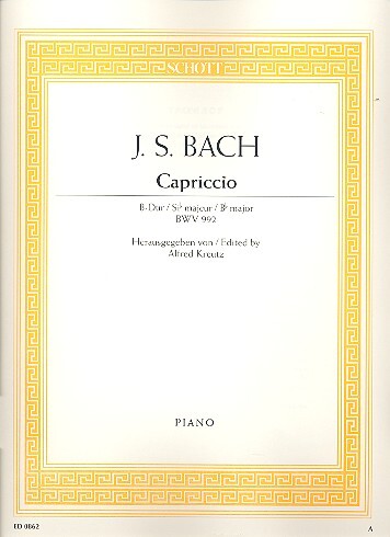 Cover: 9790001086554 | Capriccio Bwv992 | Johann Sebastian Bach | Buch | Schott Music