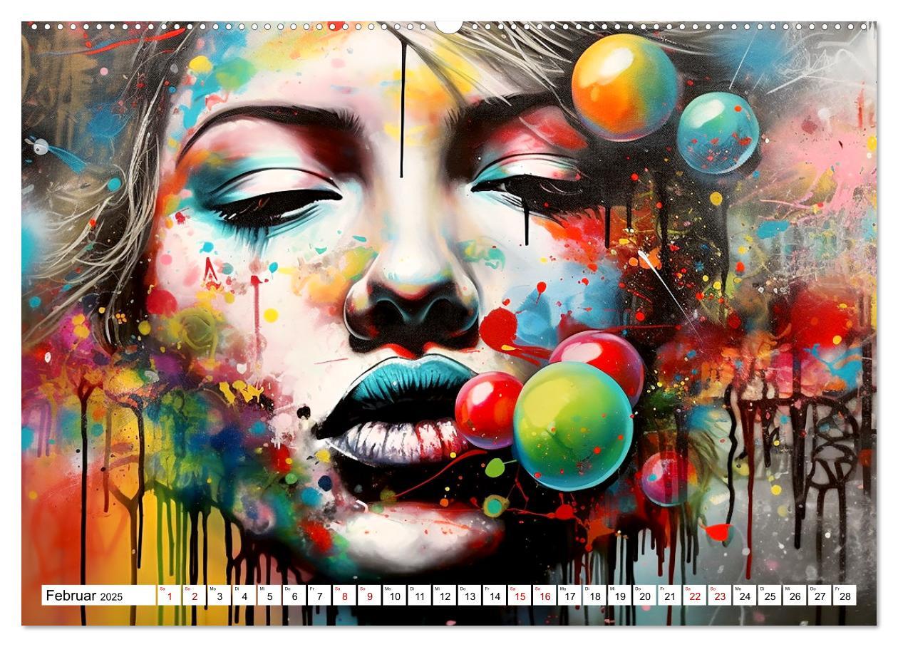 Bild: 9783383868191 | Street Art Graffiti (hochwertiger Premium Wandkalender 2025 DIN A2...