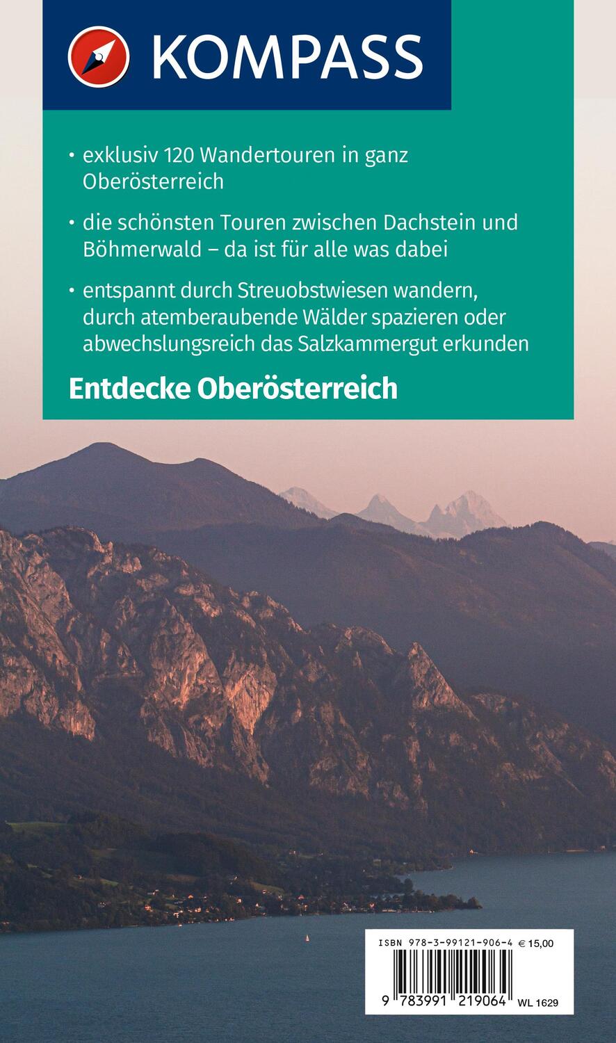 Rückseite: 9783991219064 | KOMPASS Wanderlust Oberösterreich | Taschenbuch | 328 S. | Deutsch
