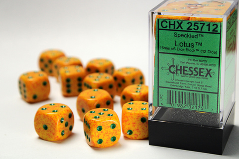 Cover: 601982021757 | Speckled® 16mm d6 Lotus™ Dice Block™ (12 dice) | deutsch | Chessex