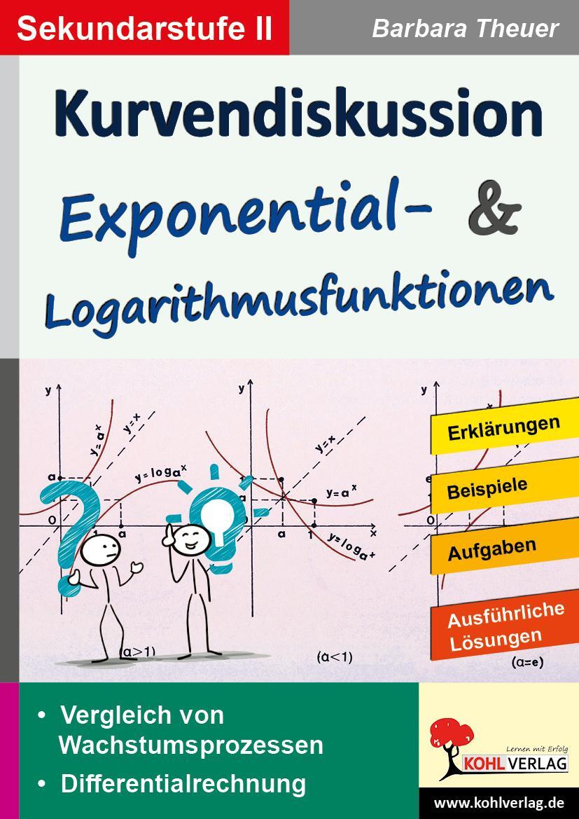 Cover: 9783956864544 | Kurvendiskussion / Exponential- & Logarithmusfunktionen | Theuer