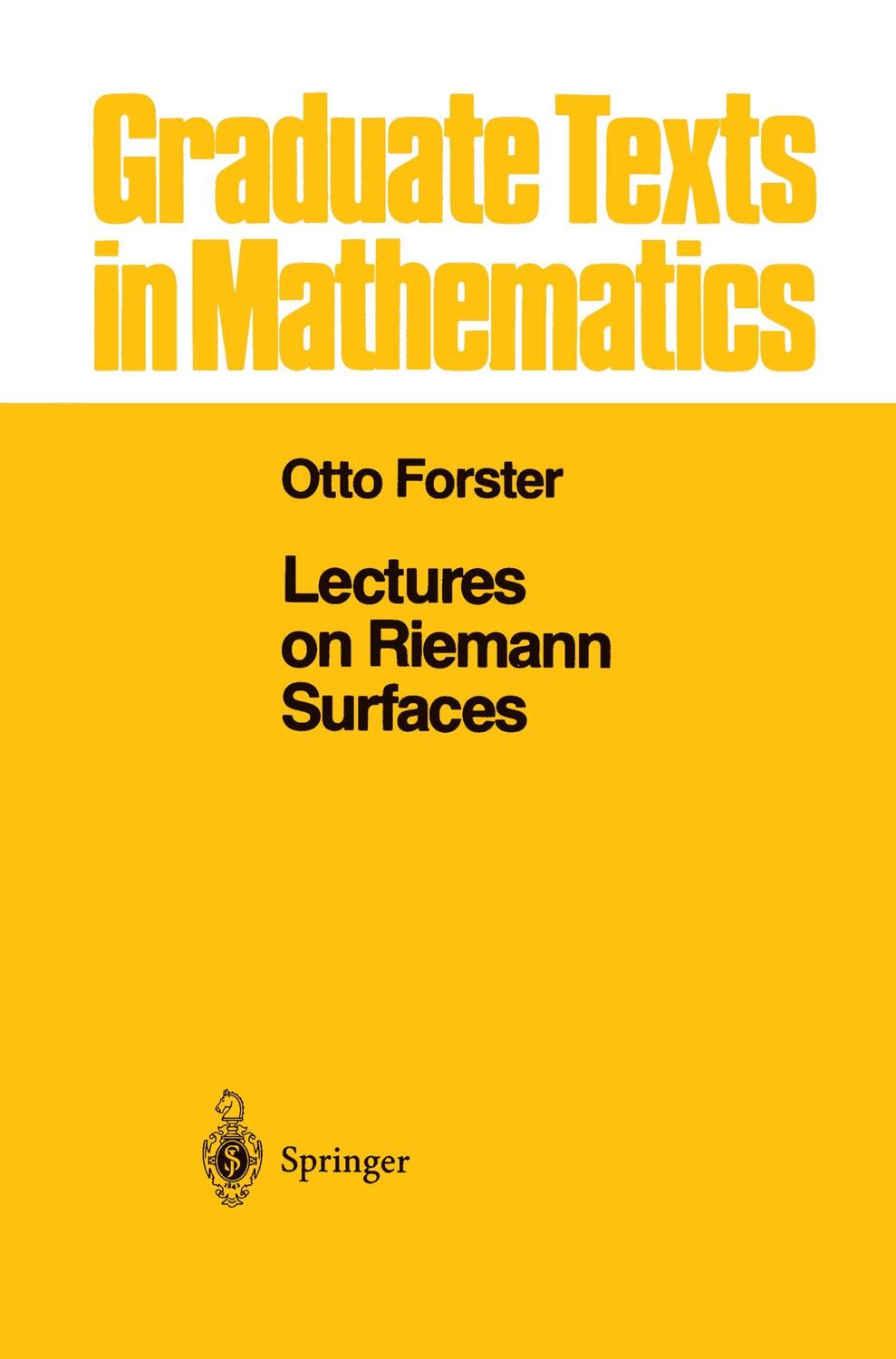 Cover: 9781461259633 | Lectures on Riemann Surfaces | Otto Forster | Taschenbuch | Paperback