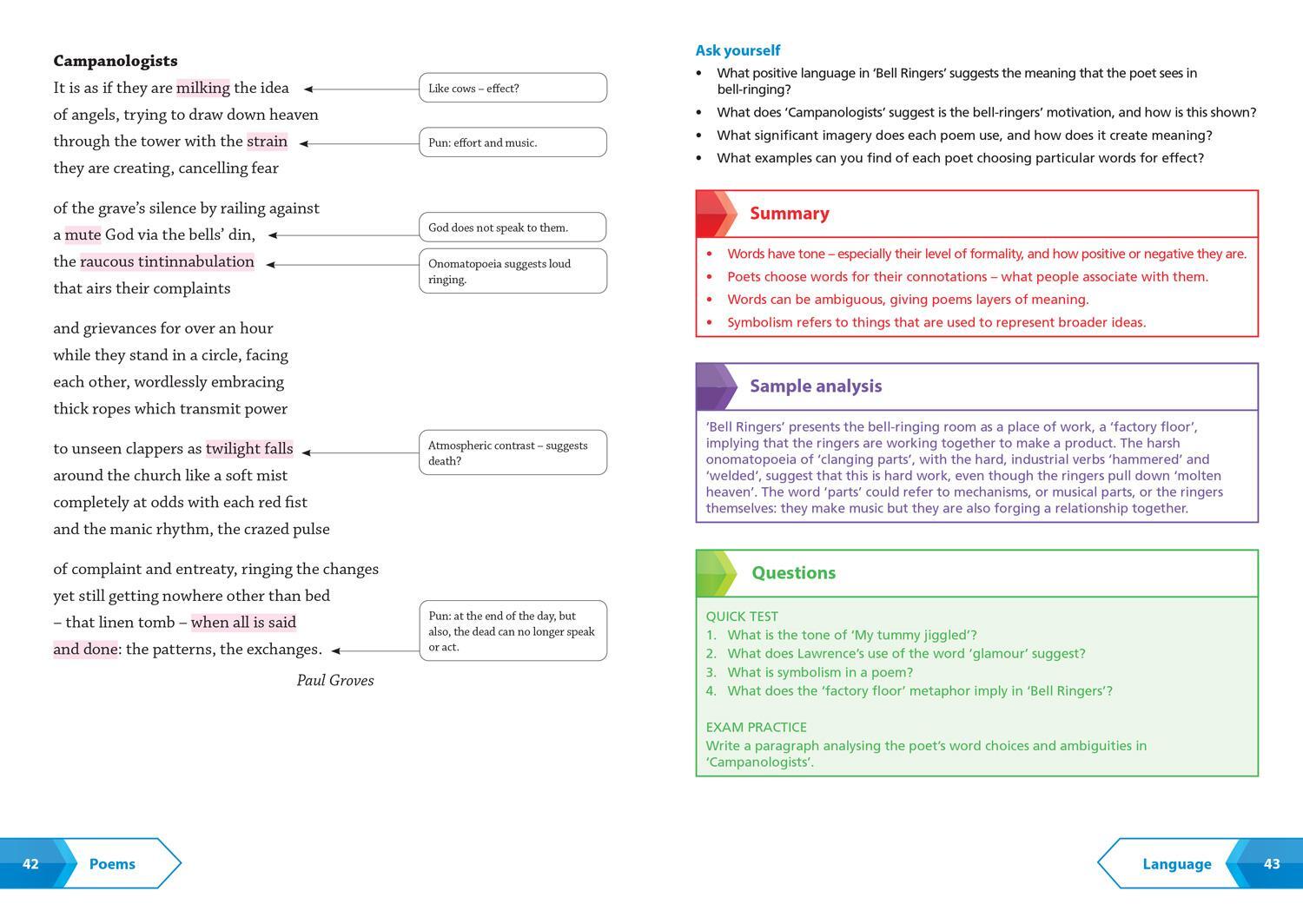 Bild: 9780008551568 | AQA Unseen Poetry Anthology Revision Guide | Collins Gcse | Buch