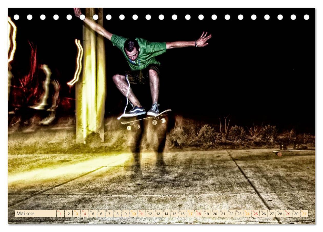 Bild: 9783435460786 | Skateboarding, so cool (Tischkalender 2025 DIN A5 quer), CALVENDO...