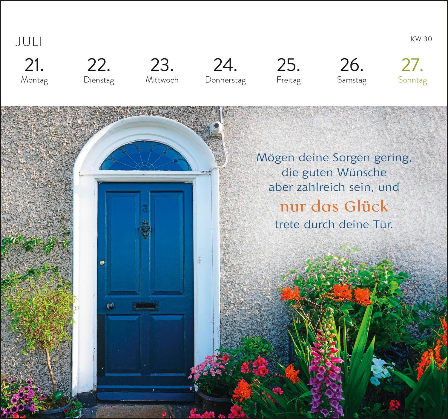 Bild: 4260308345180 | Postkartenkalender 2025: Irische Segenswünsche | Pattloch Verlag