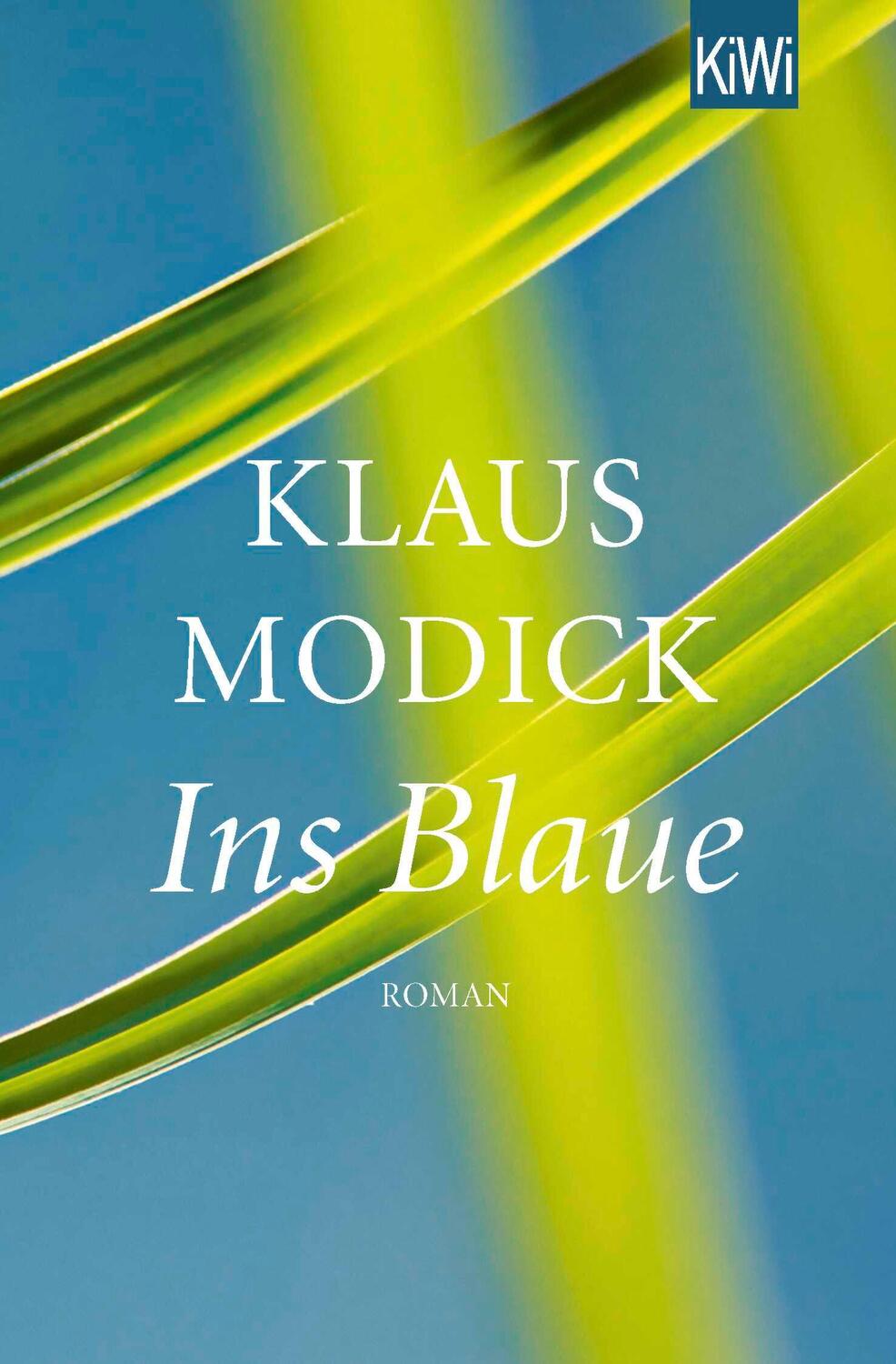 Cover: 9783462052961 | Ins Blaue | Roman | Klaus Modick | Taschenbuch | 187 S. | Deutsch