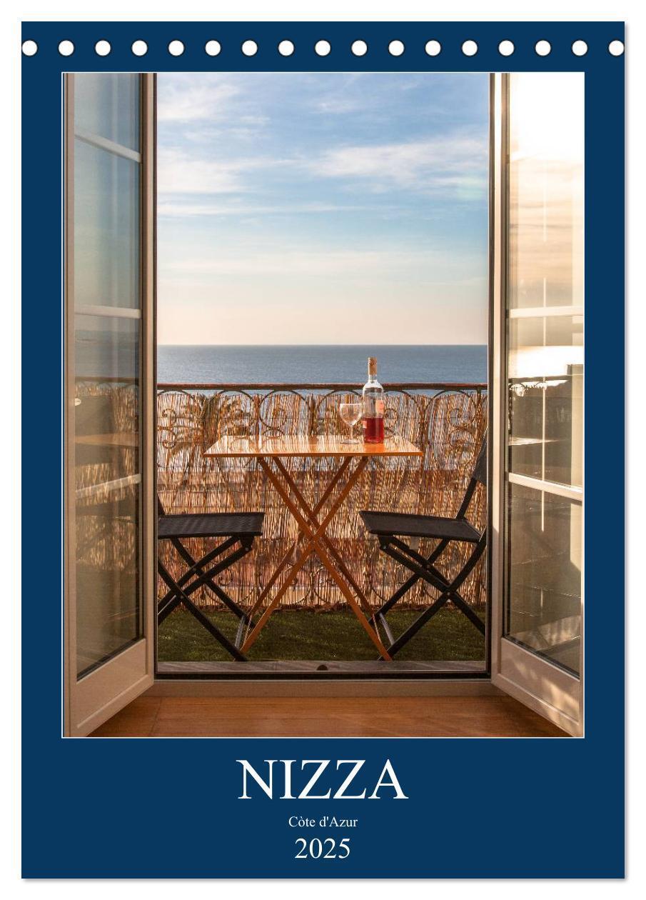 Cover: 9783457013984 | Nizza ¿ Cote d'Azur 2025 (Tischkalender 2025 DIN A5 hoch), CALVENDO...