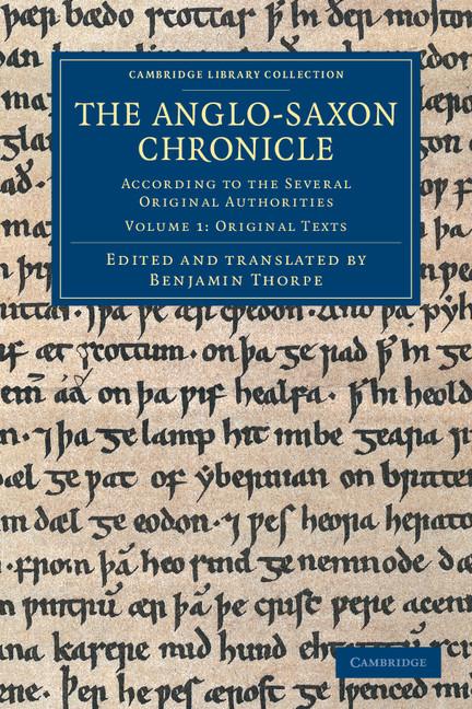 Cover: 9781108042840 | The Anglo-Saxon Chronicle - Volume 1 | Benjamin Thorpe | Taschenbuch