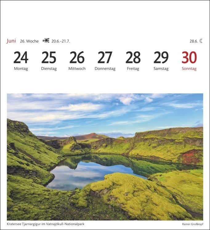 Bild: 9783840029530 | Island Sehnsuchtskalender 2024. Fernweh in einem Foto-Kalender zum...