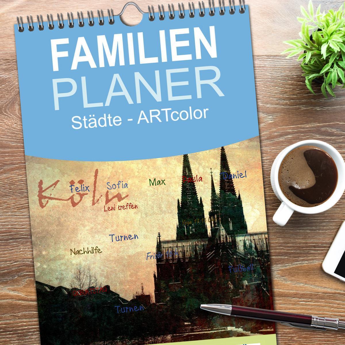 Bild: 9783457122259 | Familienplaner 2025 - Köln mit 5 Spalten (Wandkalender, 21 x 45 cm)...